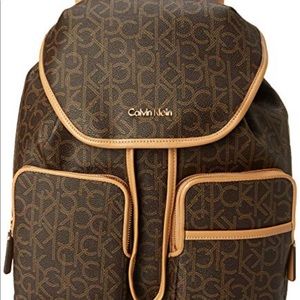 Calvin Klein drawstring backpack (rarely used )